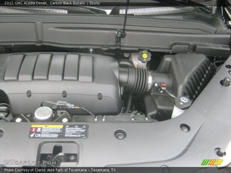 Carbon Black Metallic / Ebony 2012 GMC Acadia Denali
