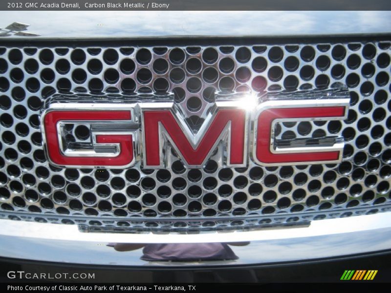 Carbon Black Metallic / Ebony 2012 GMC Acadia Denali