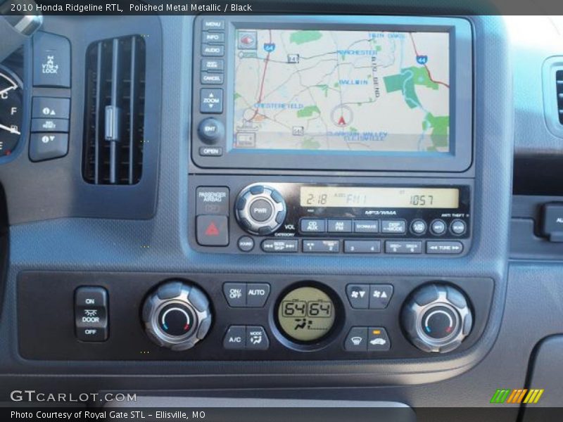 Navigation of 2010 Ridgeline RTL
