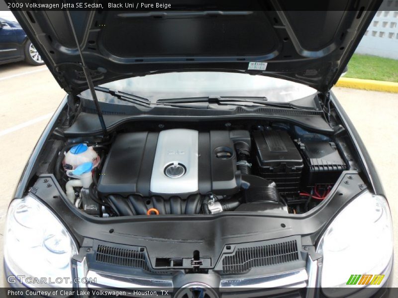 Black Uni / Pure Beige 2009 Volkswagen Jetta SE Sedan
