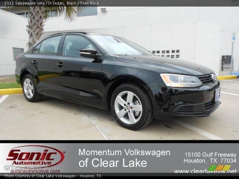Black / Titan Black 2012 Volkswagen Jetta TDI Sedan