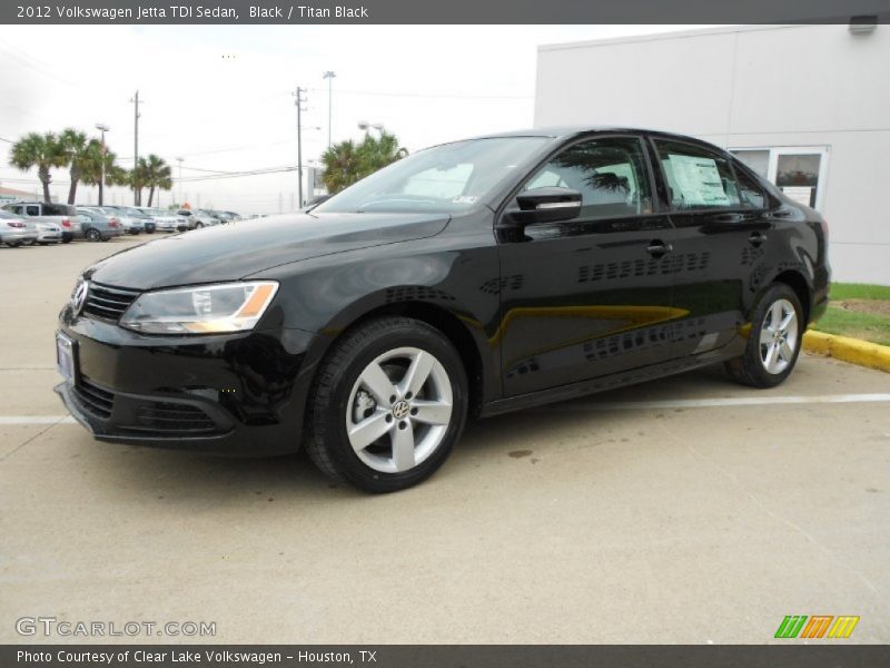 Black / Titan Black 2012 Volkswagen Jetta TDI Sedan