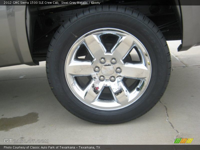 Steel Gray Metallic / Ebony 2012 GMC Sierra 1500 SLE Crew Cab