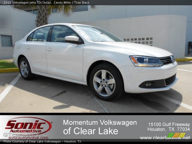 Candy White / Titan Black 2012 Volkswagen Jetta TDI Sedan