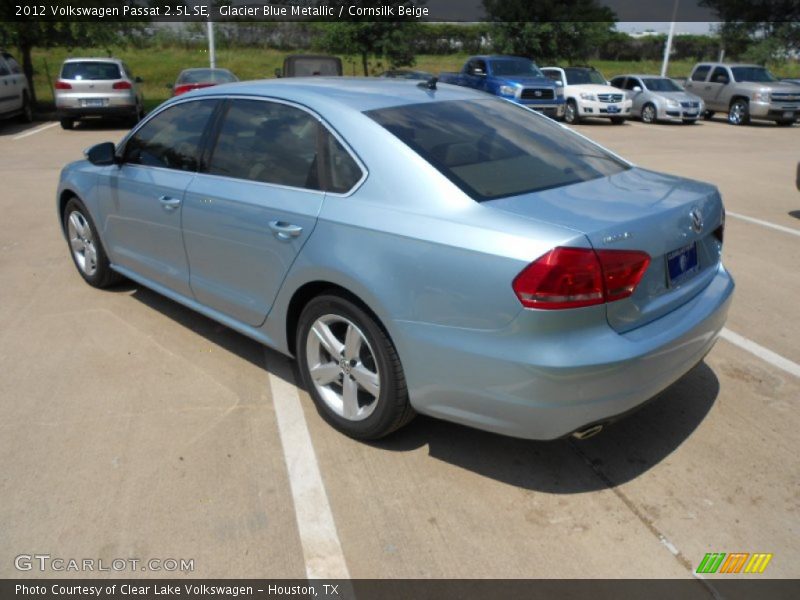 Glacier Blue Metallic / Cornsilk Beige 2012 Volkswagen Passat 2.5L SE