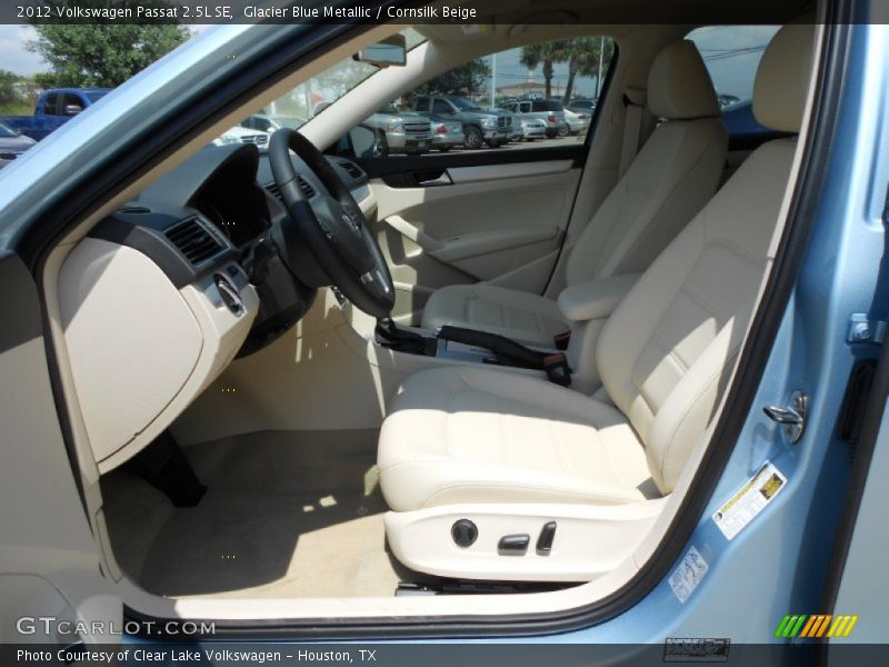 Glacier Blue Metallic / Cornsilk Beige 2012 Volkswagen Passat 2.5L SE