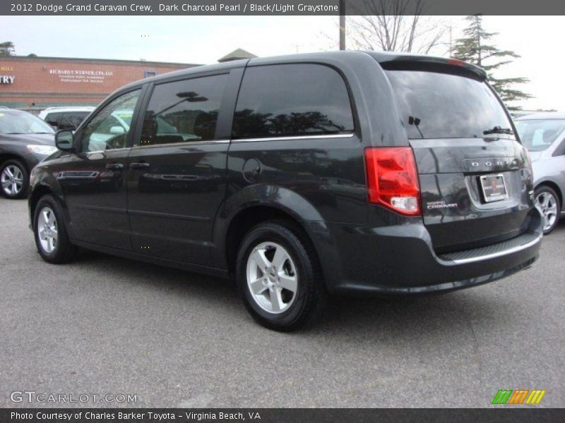 Dark Charcoal Pearl / Black/Light Graystone 2012 Dodge Grand Caravan Crew