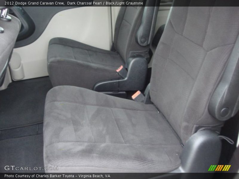 Dark Charcoal Pearl / Black/Light Graystone 2012 Dodge Grand Caravan Crew
