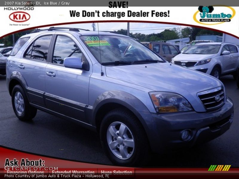 Ice Blue / Gray 2007 Kia Sorento EX