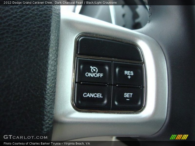 Dark Charcoal Pearl / Black/Light Graystone 2012 Dodge Grand Caravan Crew