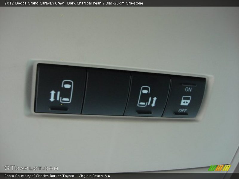 Dark Charcoal Pearl / Black/Light Graystone 2012 Dodge Grand Caravan Crew