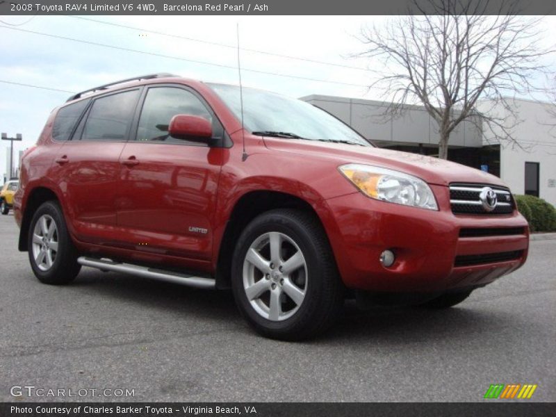 Barcelona Red Pearl / Ash 2008 Toyota RAV4 Limited V6 4WD