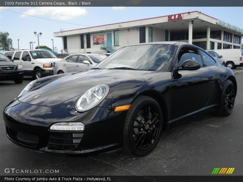 Black / Black 2009 Porsche 911 Carrera Coupe