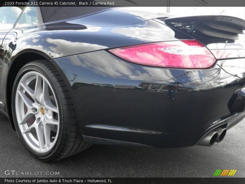 Black / Carrera Red 2009 Porsche 911 Carrera 4S Cabriolet