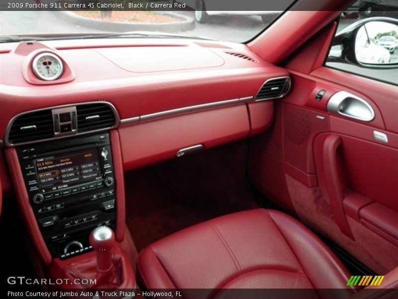 Black / Carrera Red 2009 Porsche 911 Carrera 4S Cabriolet