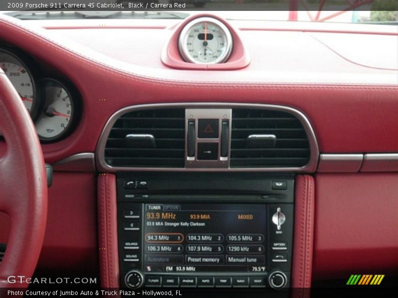 Black / Carrera Red 2009 Porsche 911 Carrera 4S Cabriolet