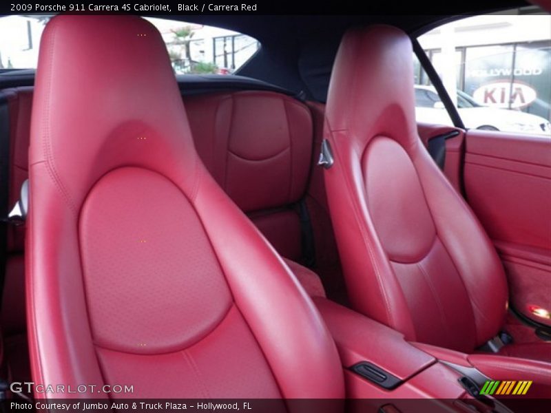 Black / Carrera Red 2009 Porsche 911 Carrera 4S Cabriolet