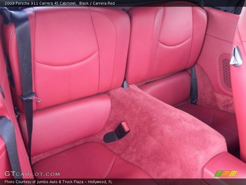 Rear Seat of 2009 911 Carrera 4S Cabriolet