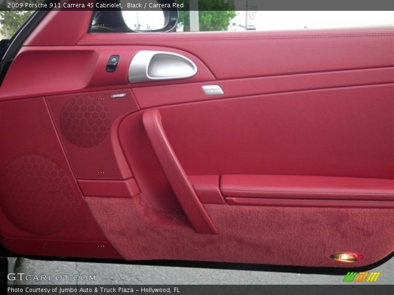 Black / Carrera Red 2009 Porsche 911 Carrera 4S Cabriolet