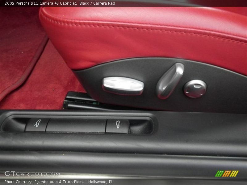 Black / Carrera Red 2009 Porsche 911 Carrera 4S Cabriolet