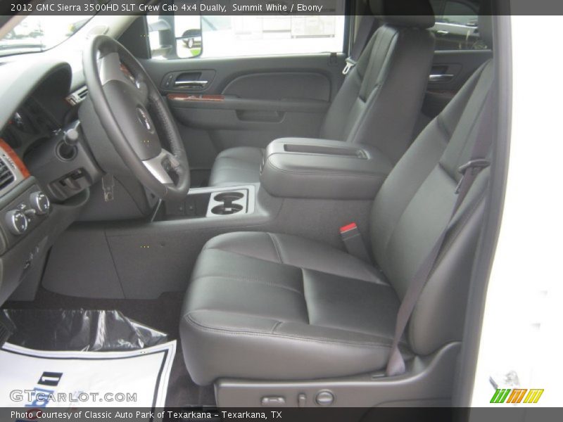 Summit White / Ebony 2012 GMC Sierra 3500HD SLT Crew Cab 4x4 Dually