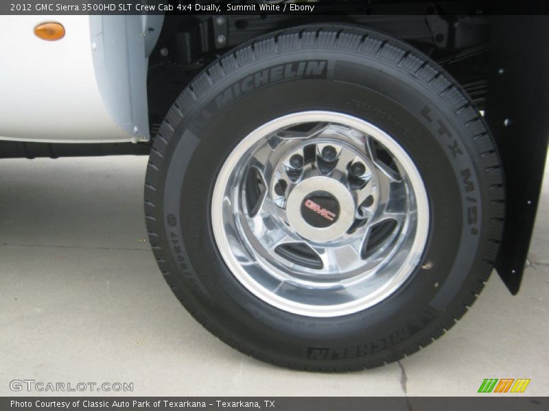 Summit White / Ebony 2012 GMC Sierra 3500HD SLT Crew Cab 4x4 Dually