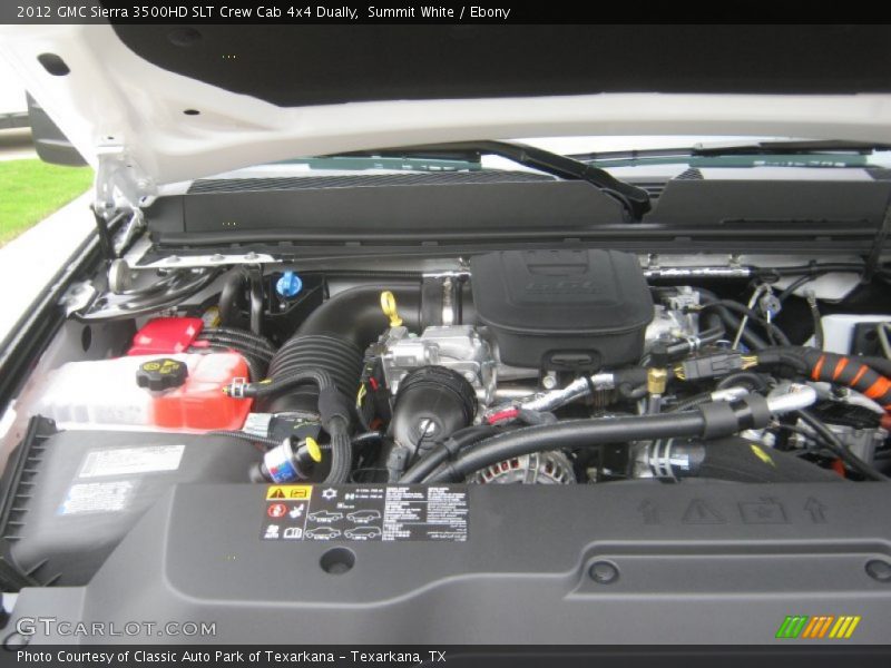 Summit White / Ebony 2012 GMC Sierra 3500HD SLT Crew Cab 4x4 Dually