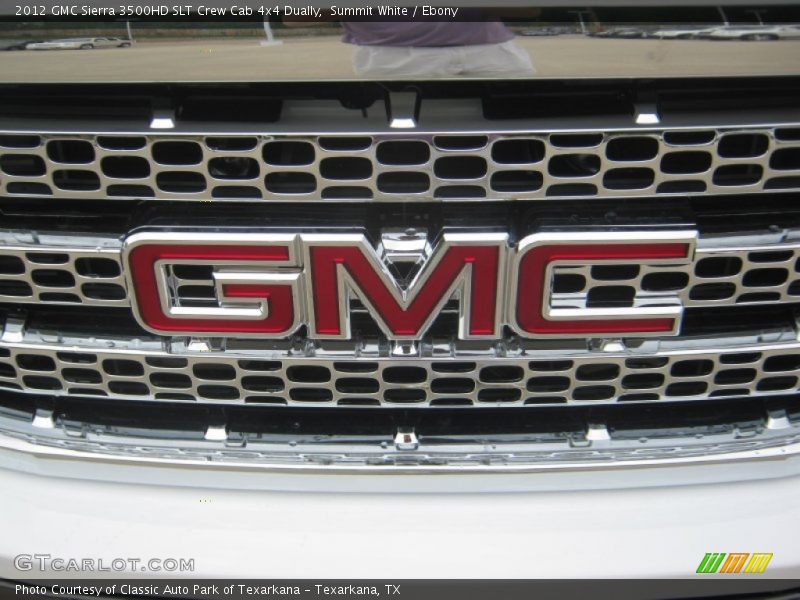 Summit White / Ebony 2012 GMC Sierra 3500HD SLT Crew Cab 4x4 Dually