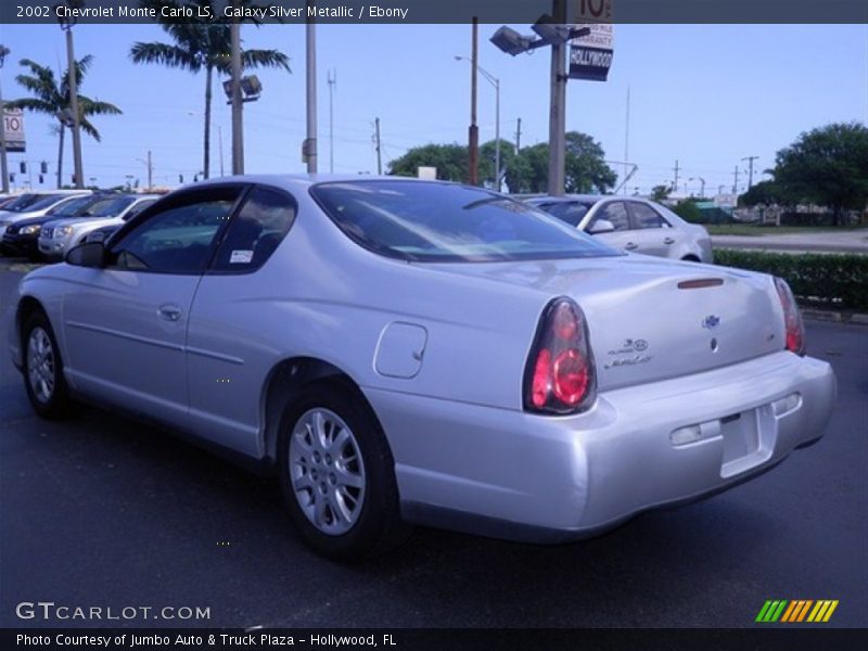 Galaxy Silver Metallic / Ebony 2002 Chevrolet Monte Carlo LS
