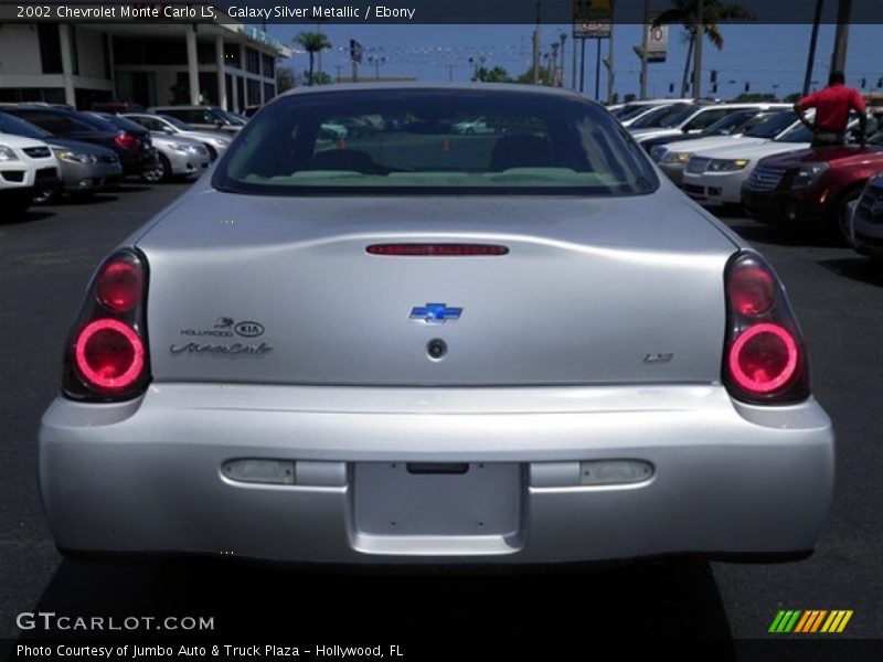Galaxy Silver Metallic / Ebony 2002 Chevrolet Monte Carlo LS