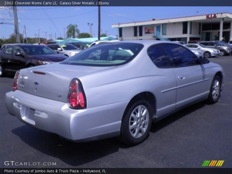 Galaxy Silver Metallic / Ebony 2002 Chevrolet Monte Carlo LS