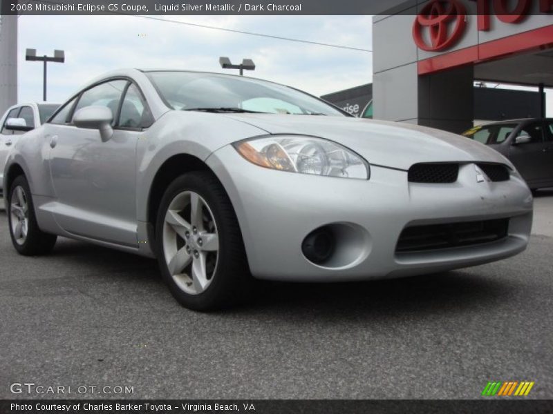 Liquid Silver Metallic / Dark Charcoal 2008 Mitsubishi Eclipse GS Coupe