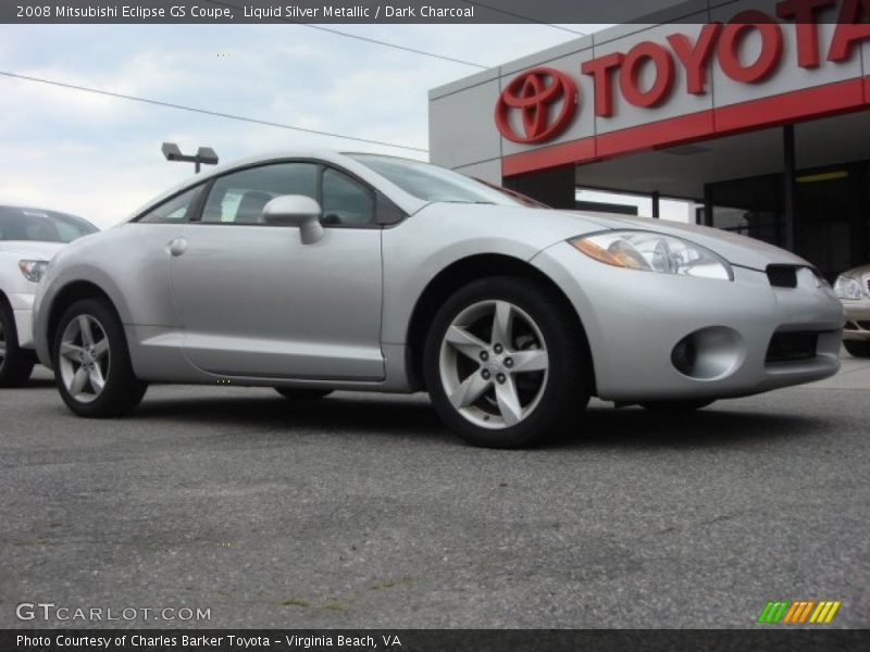 Liquid Silver Metallic / Dark Charcoal 2008 Mitsubishi Eclipse GS Coupe