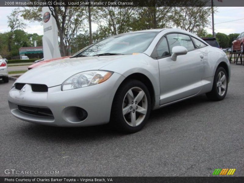 Liquid Silver Metallic / Dark Charcoal 2008 Mitsubishi Eclipse GS Coupe