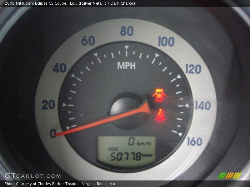 Liquid Silver Metallic / Dark Charcoal 2008 Mitsubishi Eclipse GS Coupe