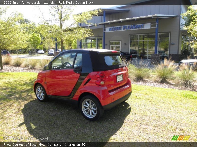 Rally Red / Design Black 2009 Smart fortwo passion cabriolet
