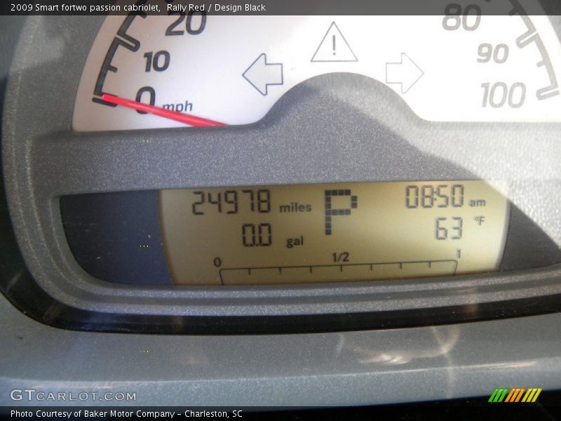 Rally Red / Design Black 2009 Smart fortwo passion cabriolet