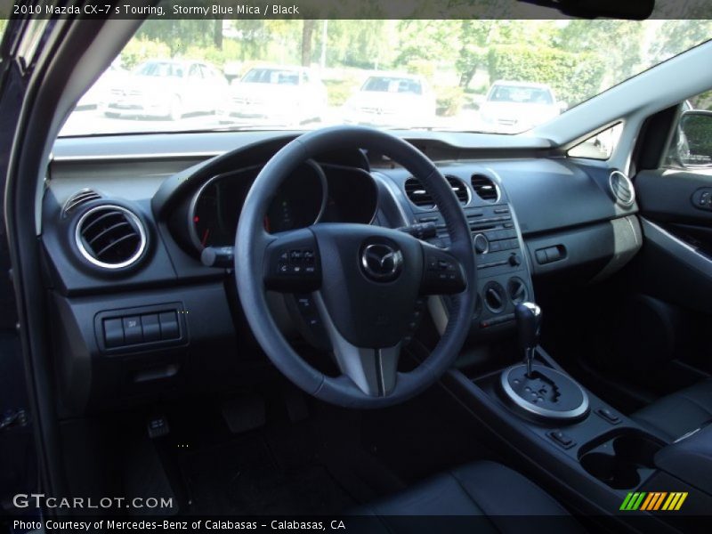 Stormy Blue Mica / Black 2010 Mazda CX-7 s Touring