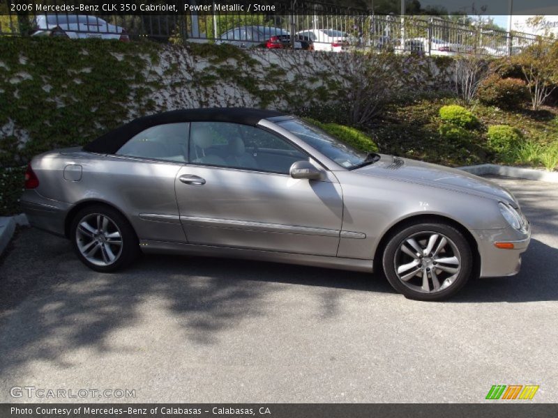 Pewter Metallic / Stone 2006 Mercedes-Benz CLK 350 Cabriolet