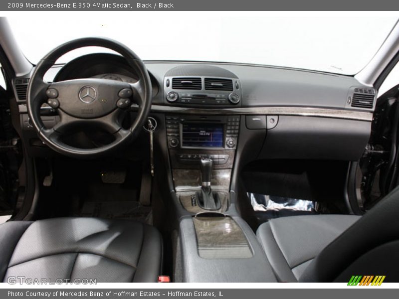 Black / Black 2009 Mercedes-Benz E 350 4Matic Sedan