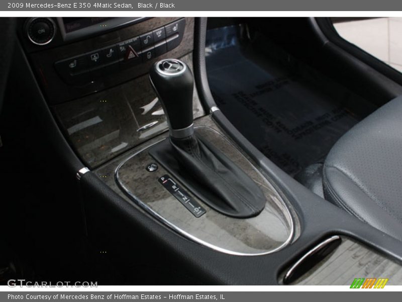Black / Black 2009 Mercedes-Benz E 350 4Matic Sedan