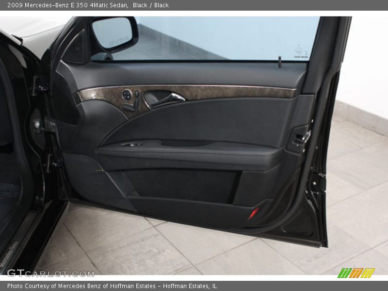 Black / Black 2009 Mercedes-Benz E 350 4Matic Sedan