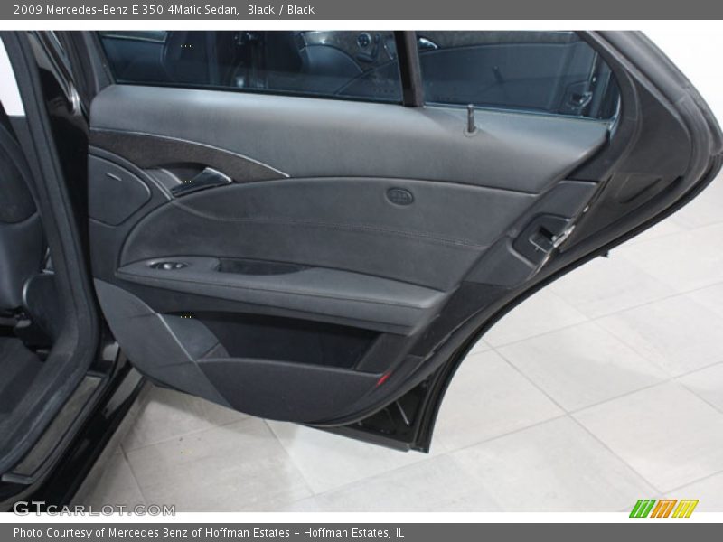 Black / Black 2009 Mercedes-Benz E 350 4Matic Sedan