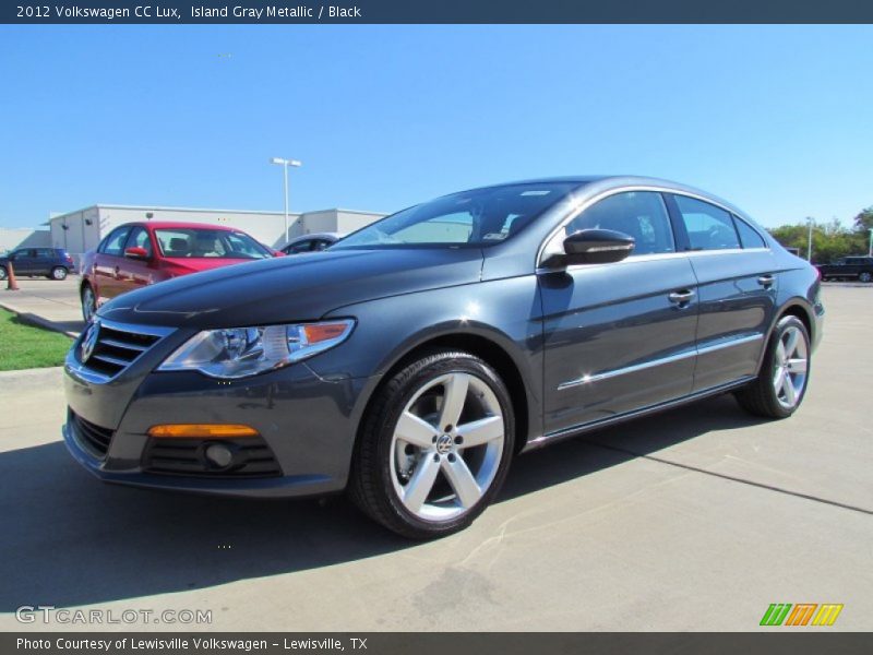 Island Gray Metallic / Black 2012 Volkswagen CC Lux