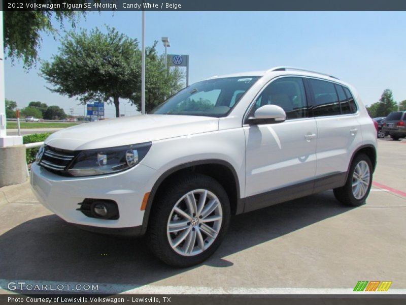 Candy White / Beige 2012 Volkswagen Tiguan SE 4Motion