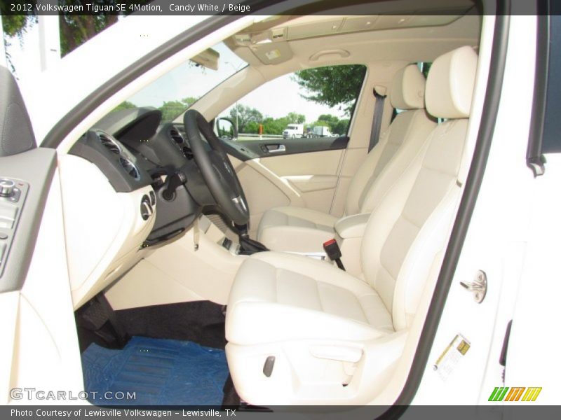 Candy White / Beige 2012 Volkswagen Tiguan SE 4Motion