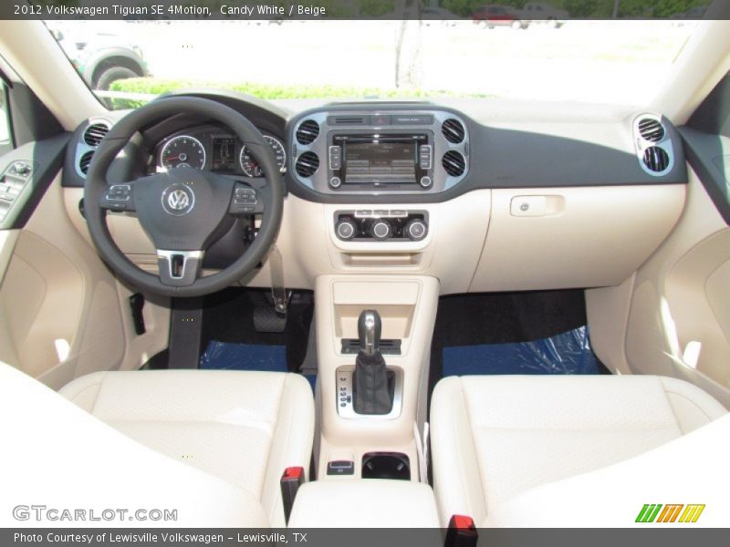 Candy White / Beige 2012 Volkswagen Tiguan SE 4Motion