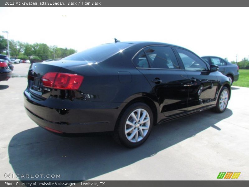 Black / Titan Black 2012 Volkswagen Jetta SE Sedan