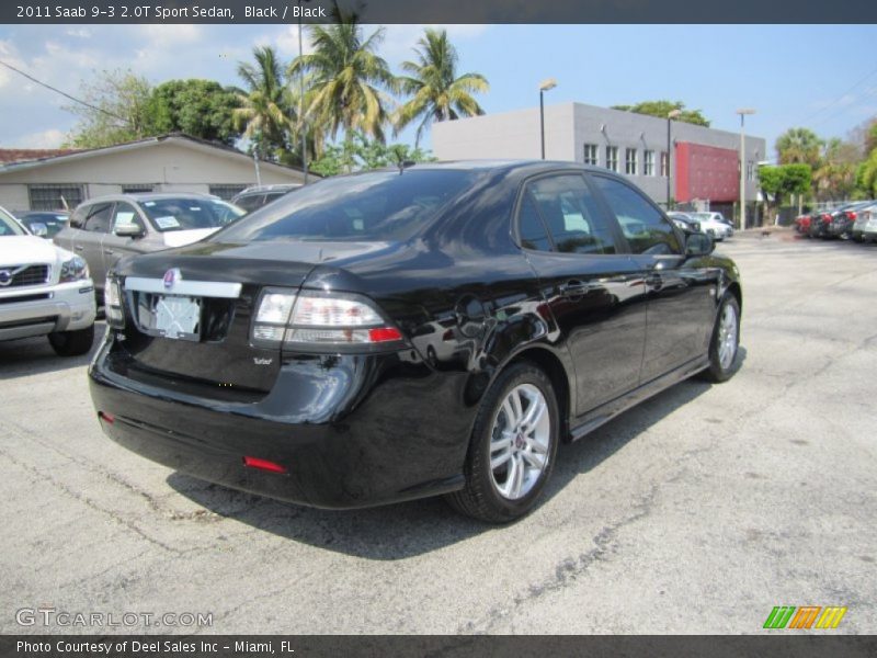 Black / Black 2011 Saab 9-3 2.0T Sport Sedan