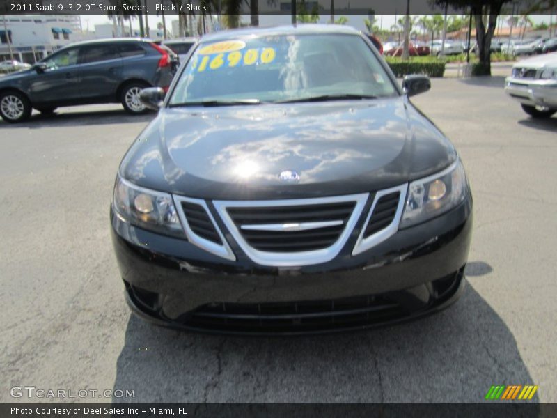 Black / Black 2011 Saab 9-3 2.0T Sport Sedan